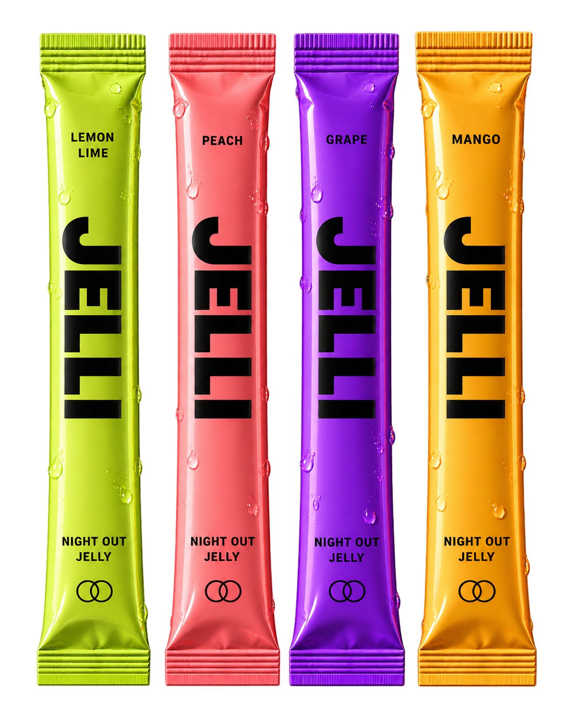 All four original JELLI flavour packs